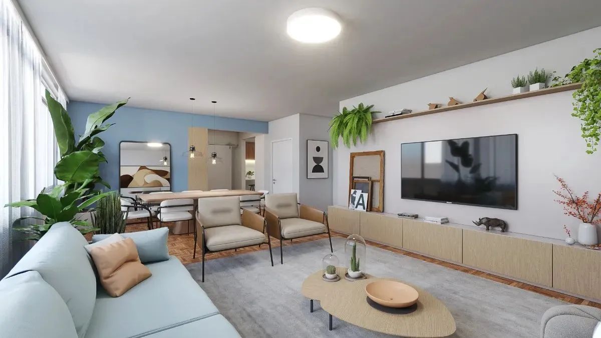 Apartamento tipo para venda com 3 quartos, sendo 2 suítes, 155m² - Foto 2