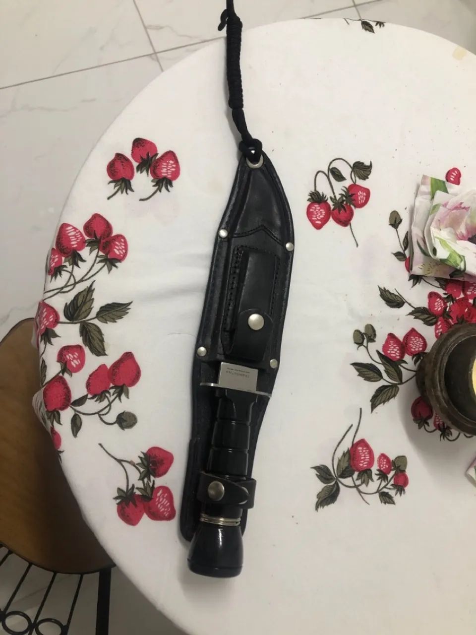 Faca tatica comander tramontina com Bainha para Camping e Aventura