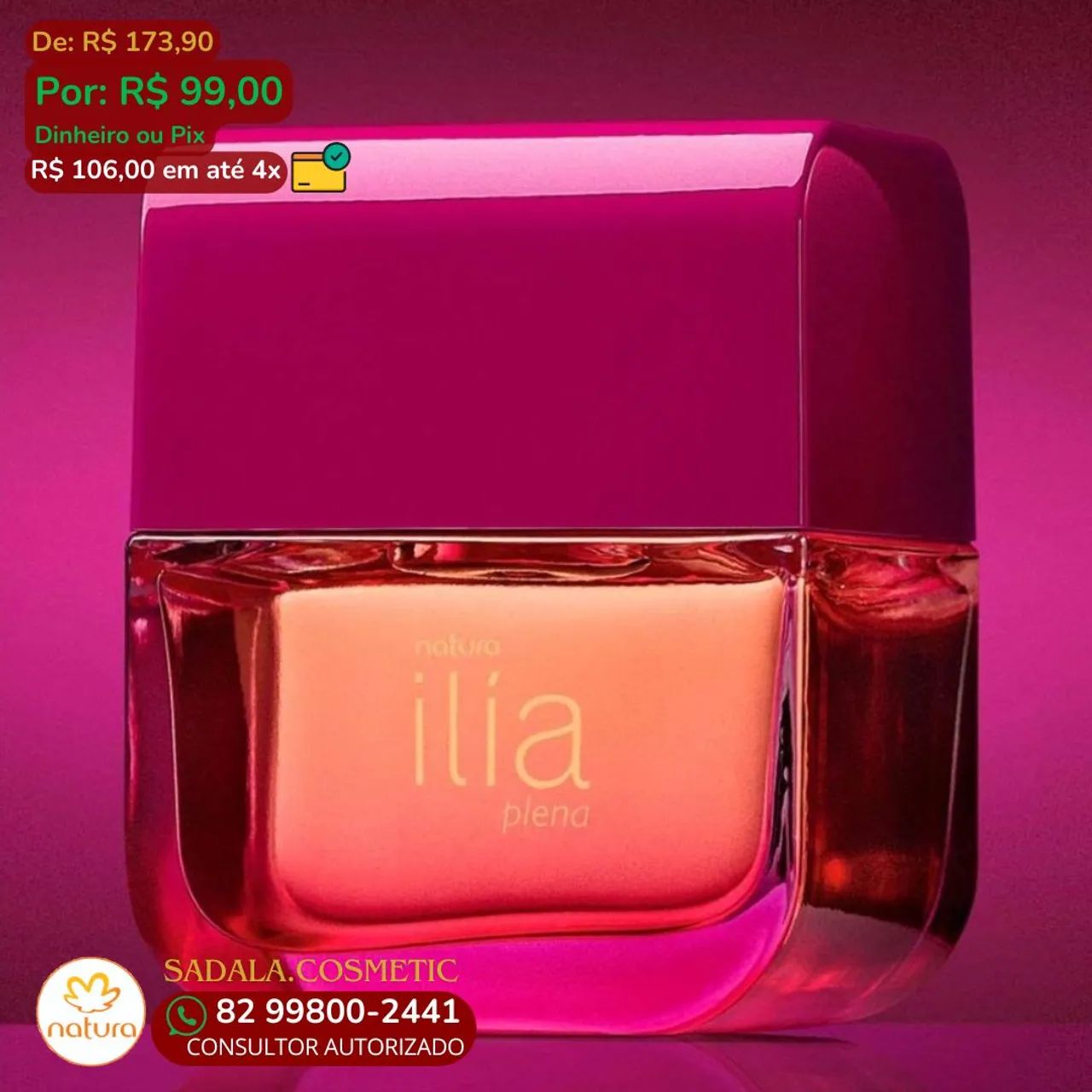 Perfume Natura Ilía Secreto - 50ml - Novo - Foto 4