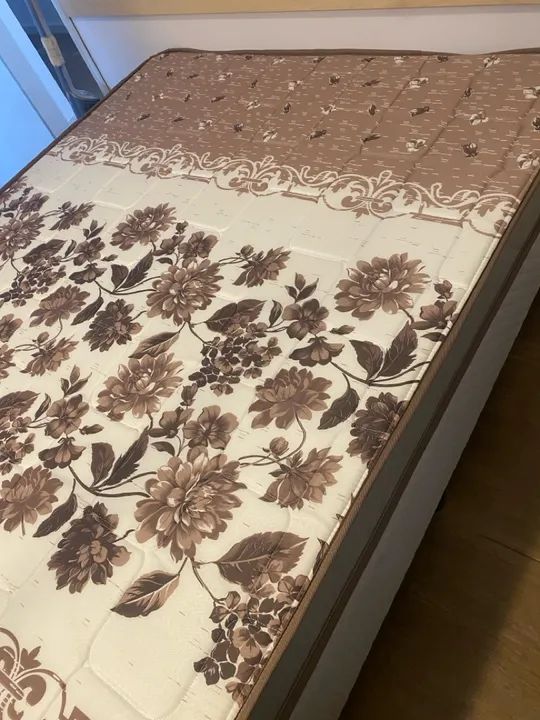 Cama Box de Casal - Floral - Foto 3