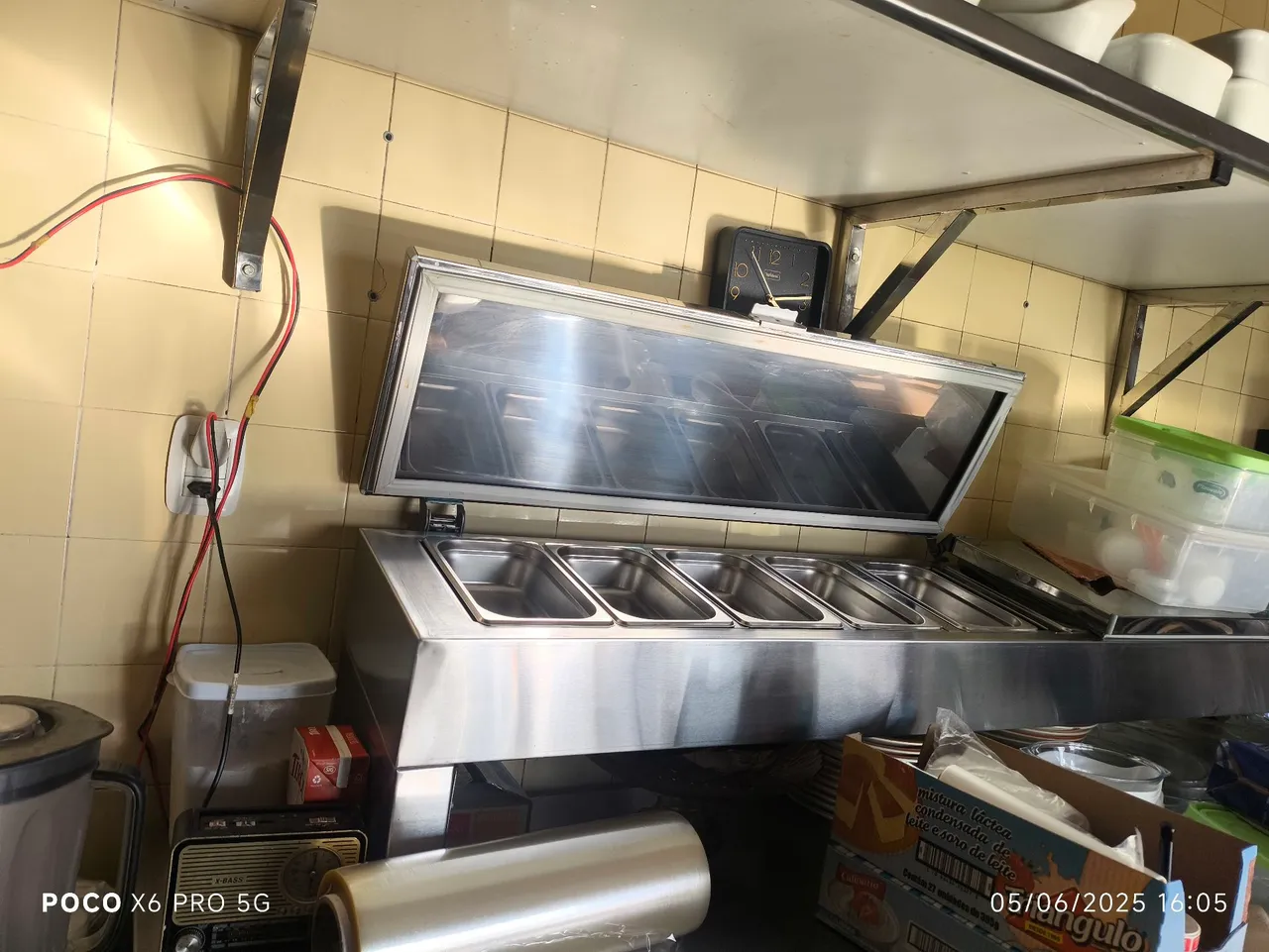 Bancada de aço inox para alimentos