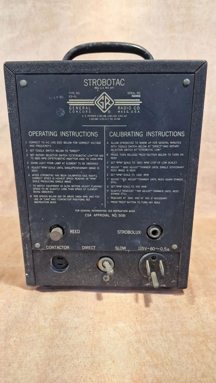 Antigo stroboscópio flash 1935 - Foto 3