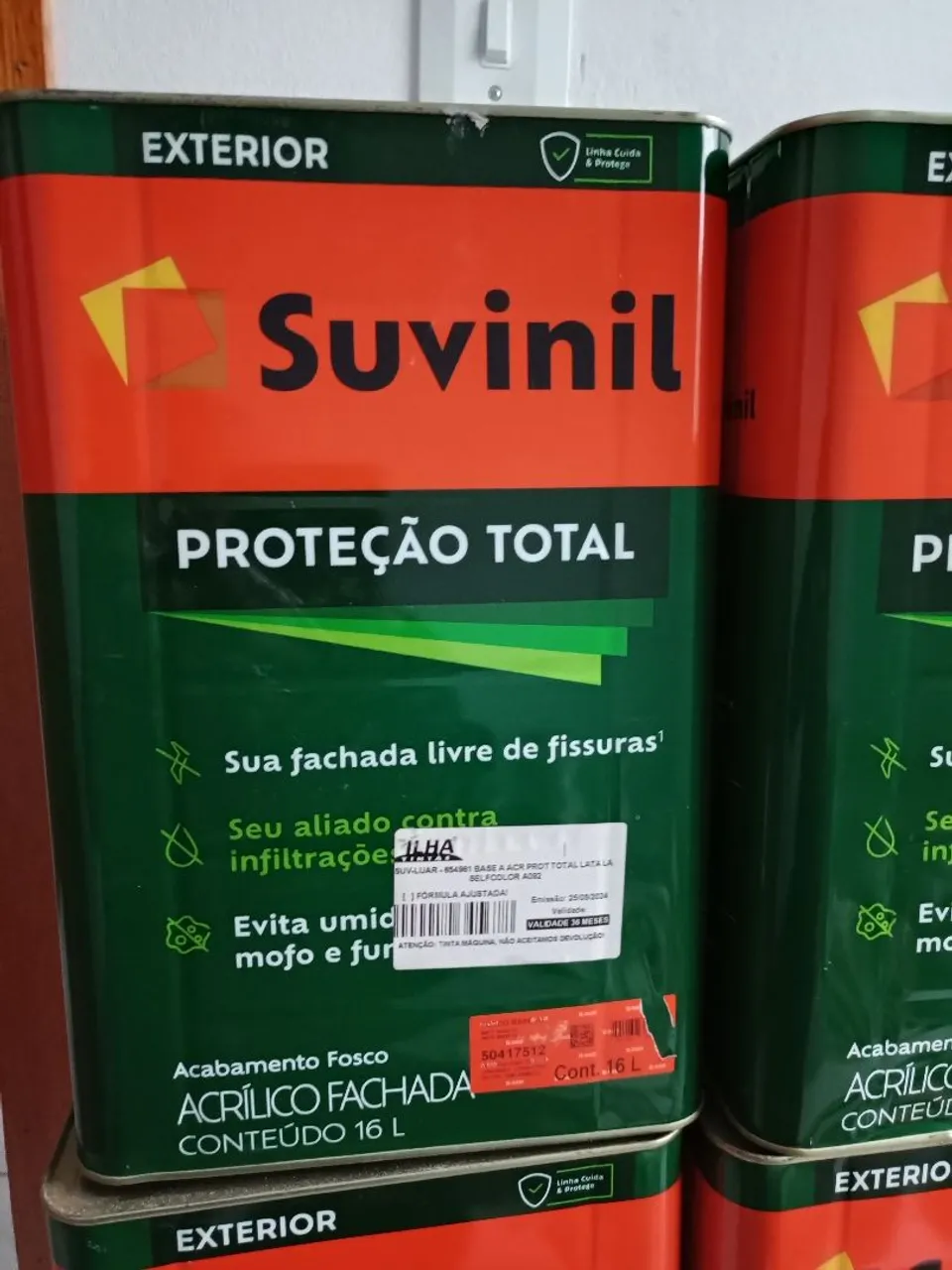 Tinta Acrílica para Fachada Suvinil 16 Litros