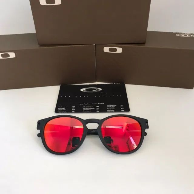 óculos de sol oakley latch round Ferrari Ruby lentes polarizadas