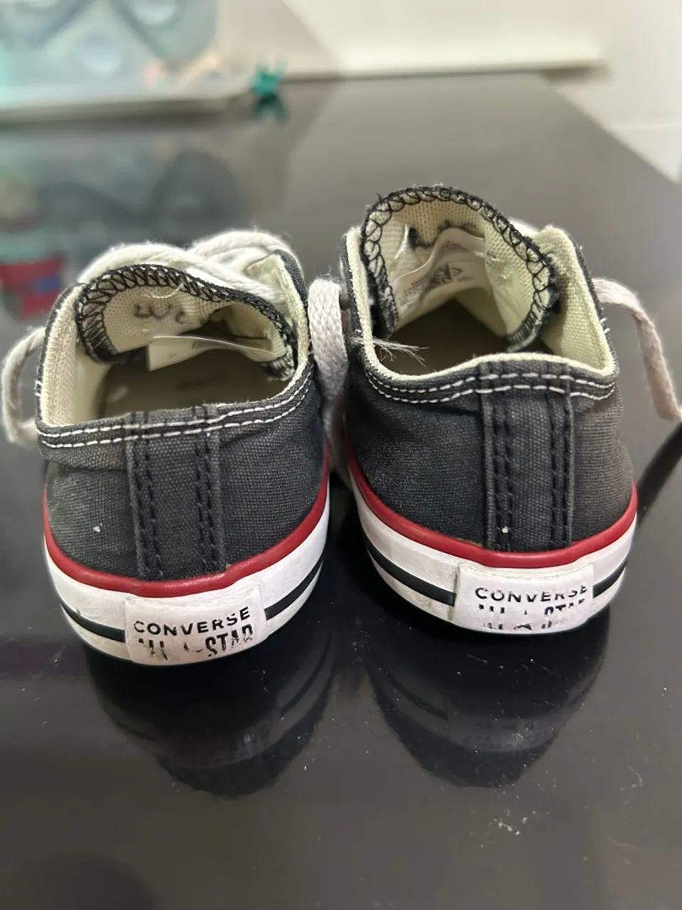 Tênis Converse Infantil Preto - Tamanho 20 - Foto 2