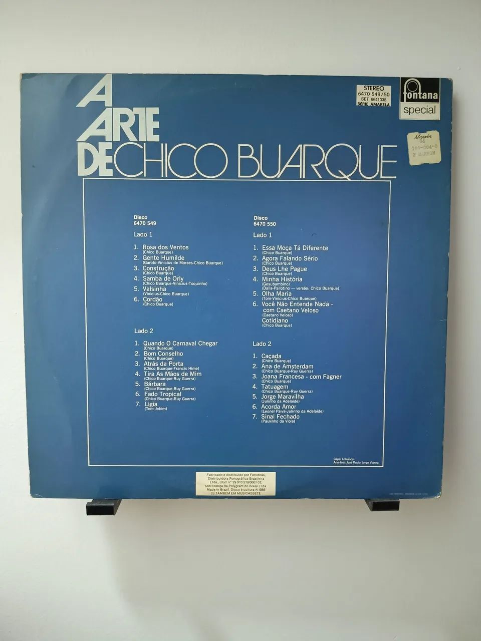 LP - Disco de Vinil -  Chico Buarque - A arte de Chico Buarque (Duplo) - Foto 2