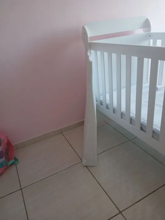 Berço Infantil Branco - com o colchão  - Foto 3