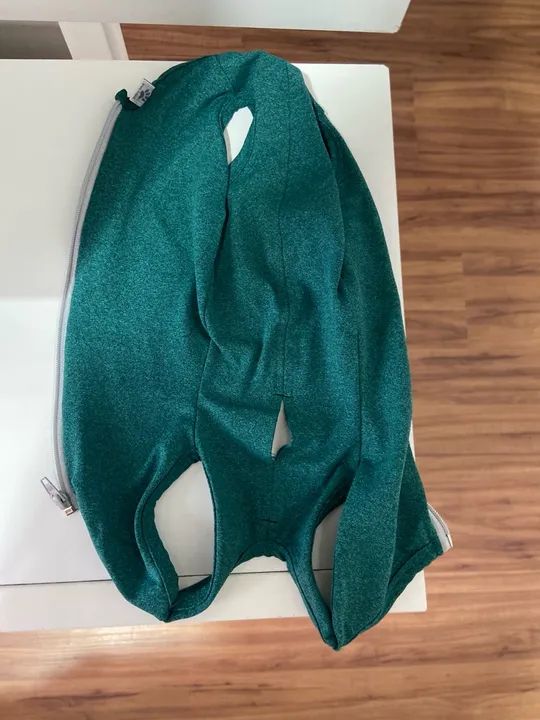 Roupa Cirúrgica Pet Med Duo Dry Regular Verde para Cães - Foto 6