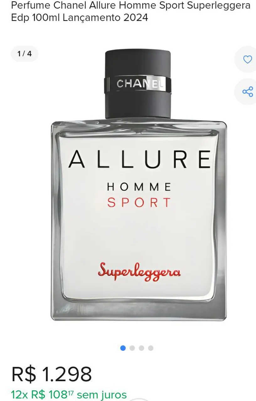 CHANEL ALLURE Eau de Parfum　100ml Allure Chanel Eau de Parfum Feminino -100 Ml | Drogasil | Drogasil