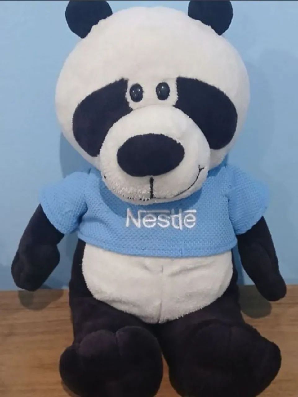 Urso panda de pelúcia nestlé 30cm