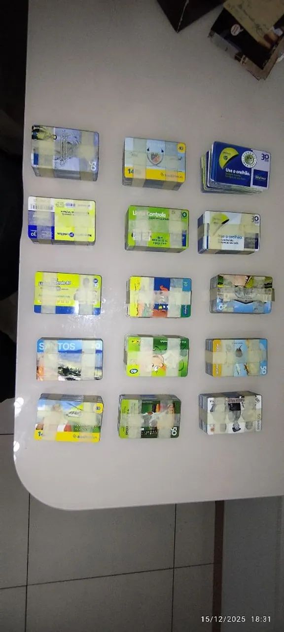 Lote de cartões telefônicos antigo  - Foto 2