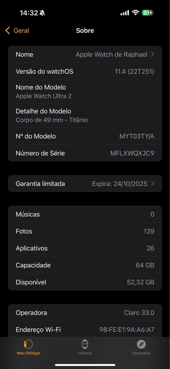 Apple Watch Ultra 2 Garantia até 24/10 - Foto 4