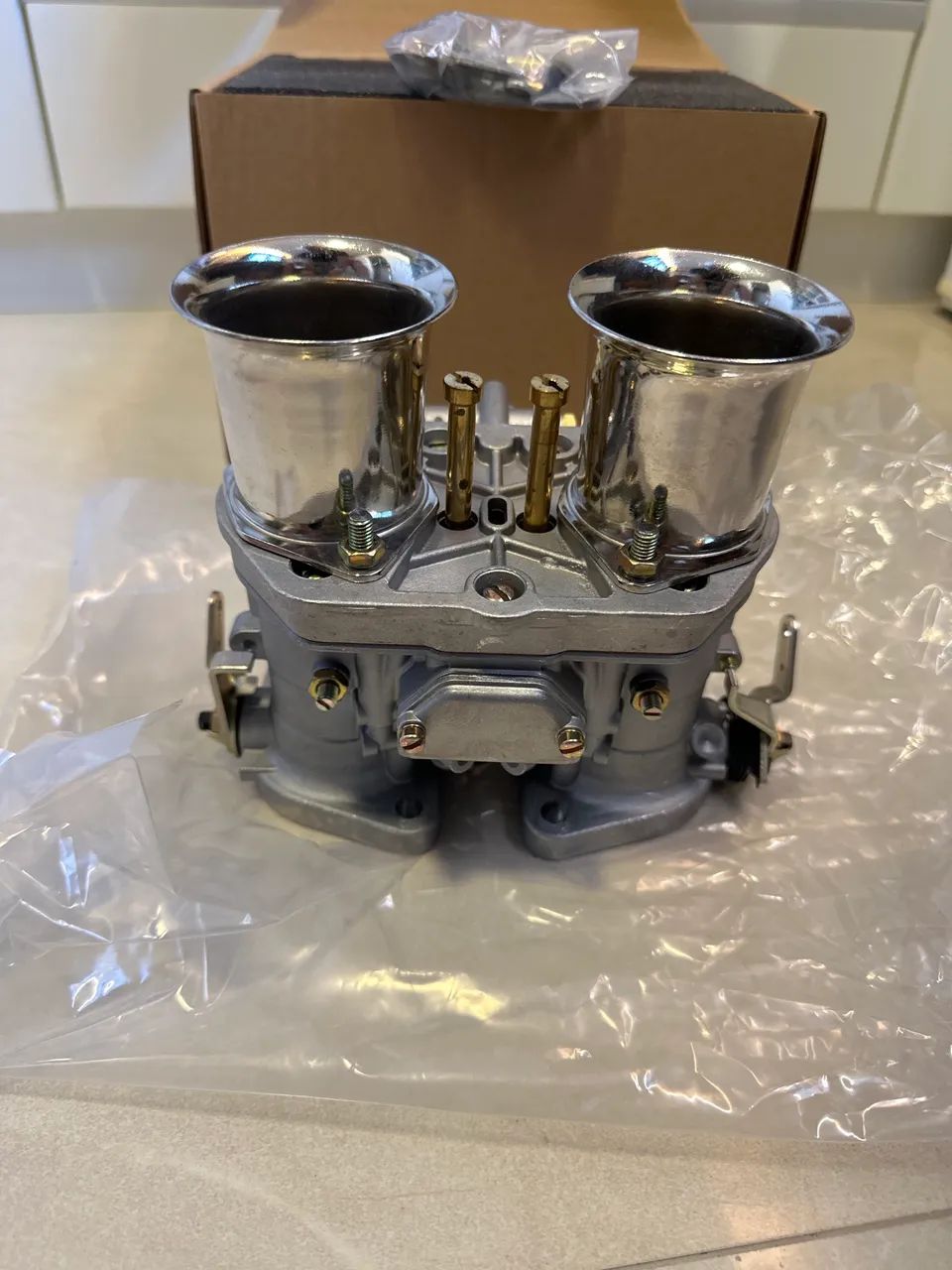 Carburadores Môdelos Weber 45 (02 unidades) + Coletores (02 unidades)  - Foto 4