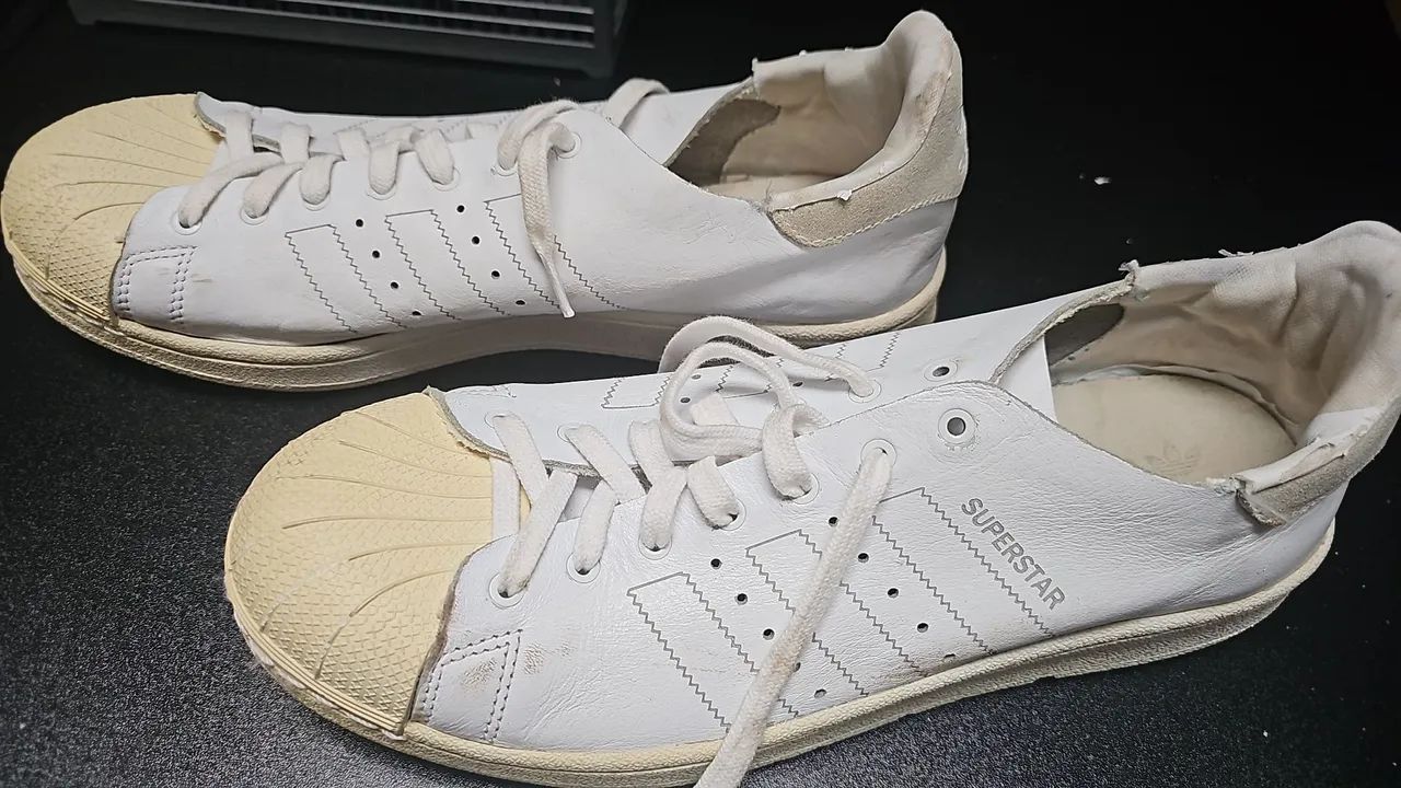 Adidas Superstar - Branco com detalhes - Foto 3