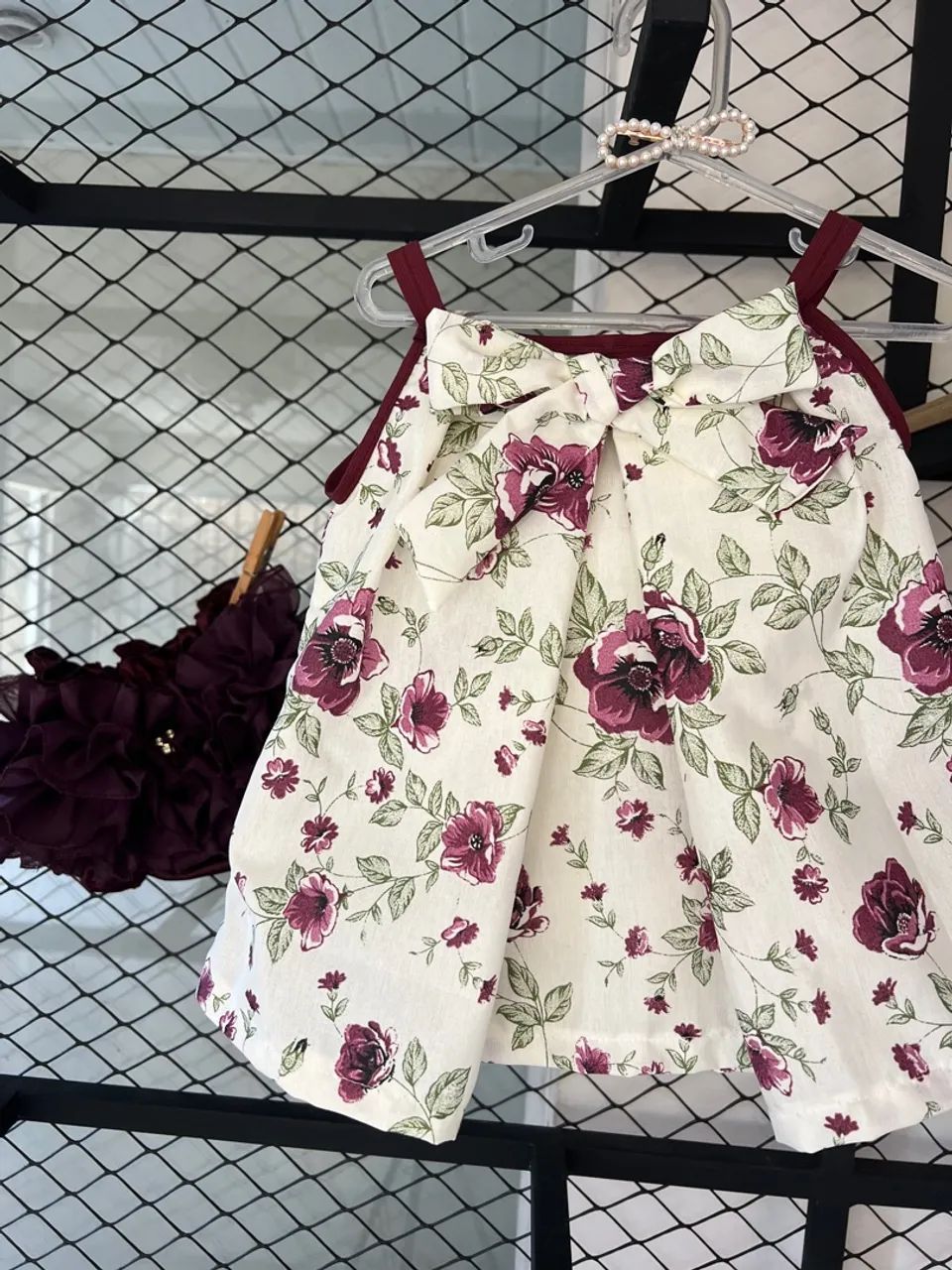 Conjunto bebê menina calcinha bunda rica e blusinha infantil com laço - Foto 3