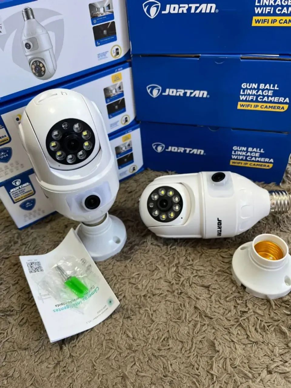 Câmera de Segurança Wi-fi IP Lâmpada com duas câmeras - Foto 3