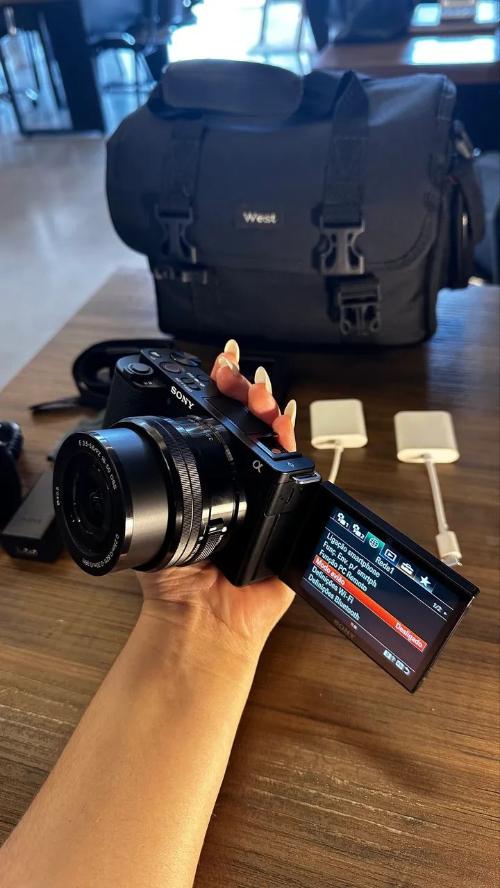 Sony zve10 + lente do kit 16-50mm 