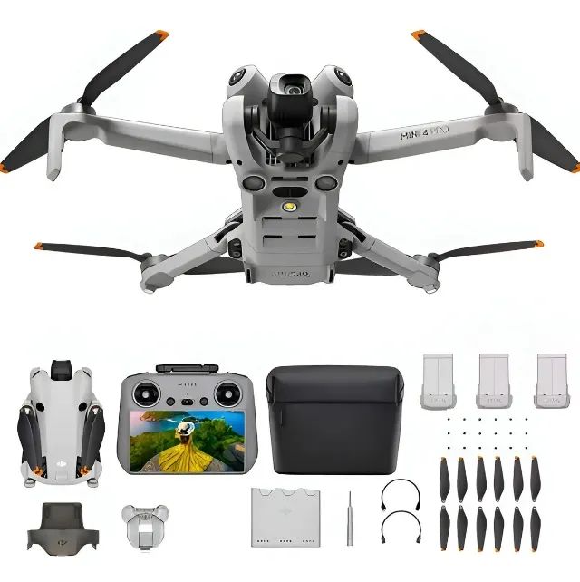 Drone Dji Mini 4 Pro 4k Fly More Combo 3 Baterias (DJI RC2)