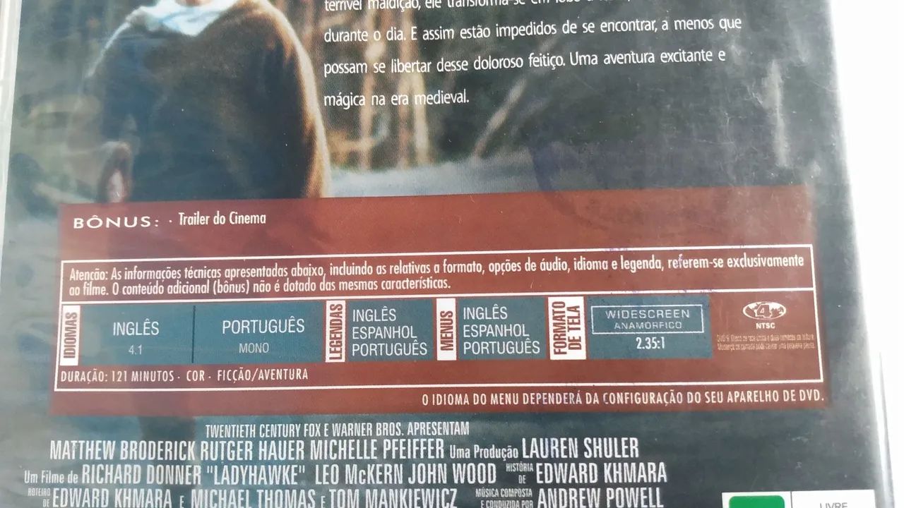  DVD feitiço de Áquila em bom estado.  - Foto 4