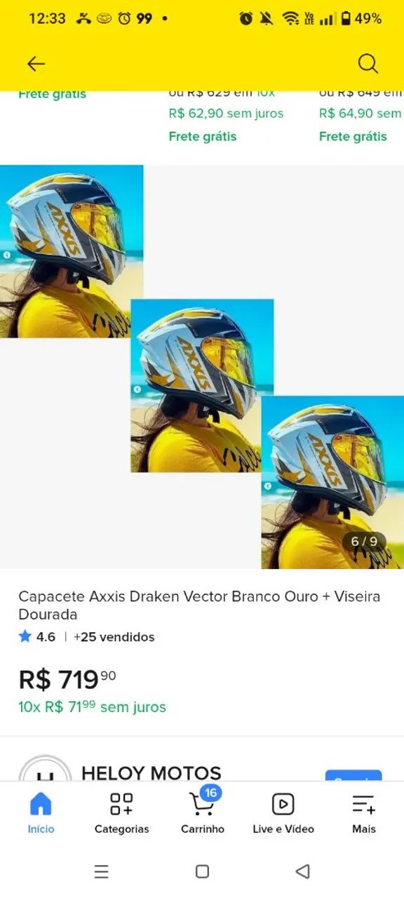 Capacete Axxis Vector  - Foto 2