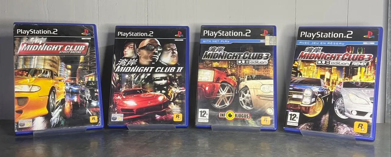 Coleção midnight club ps2 europeia