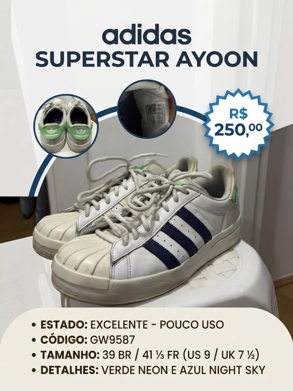 Tênis Adidas Superstar Ayoon