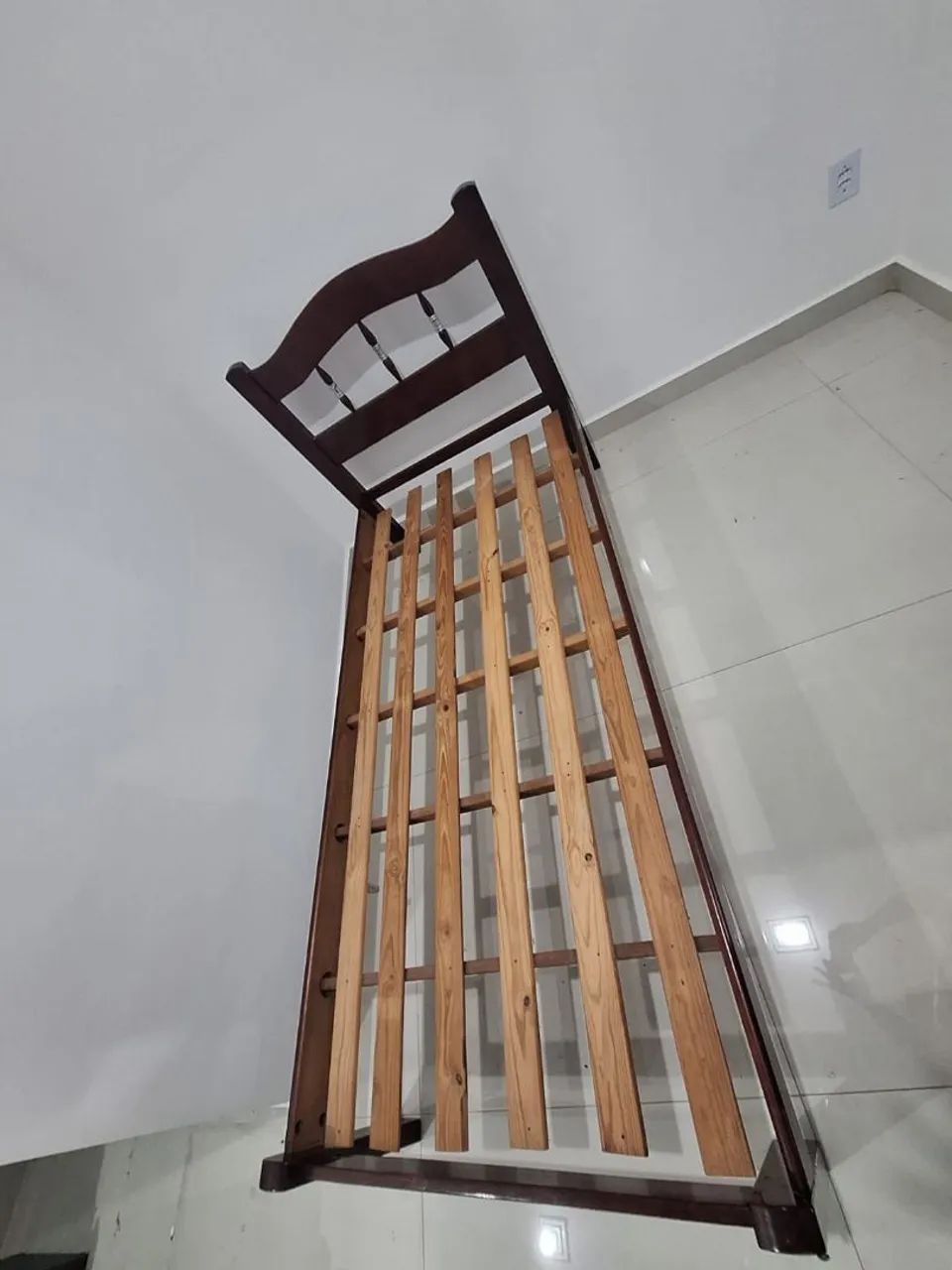 Cama Solteiro MDF Usada - Foto 3
