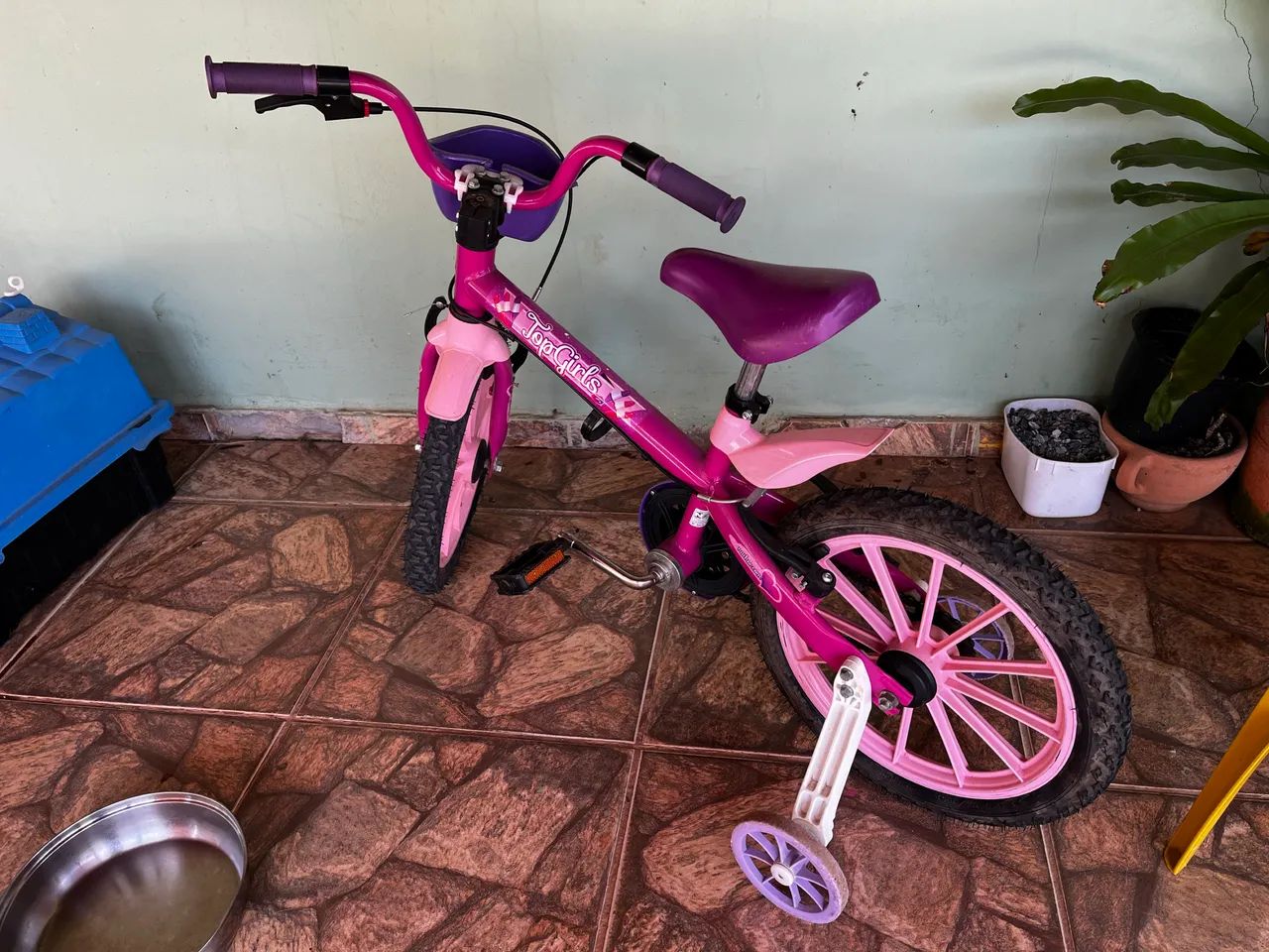 Bicicleta rosa infantil aro 16 conservada! - Foto 2