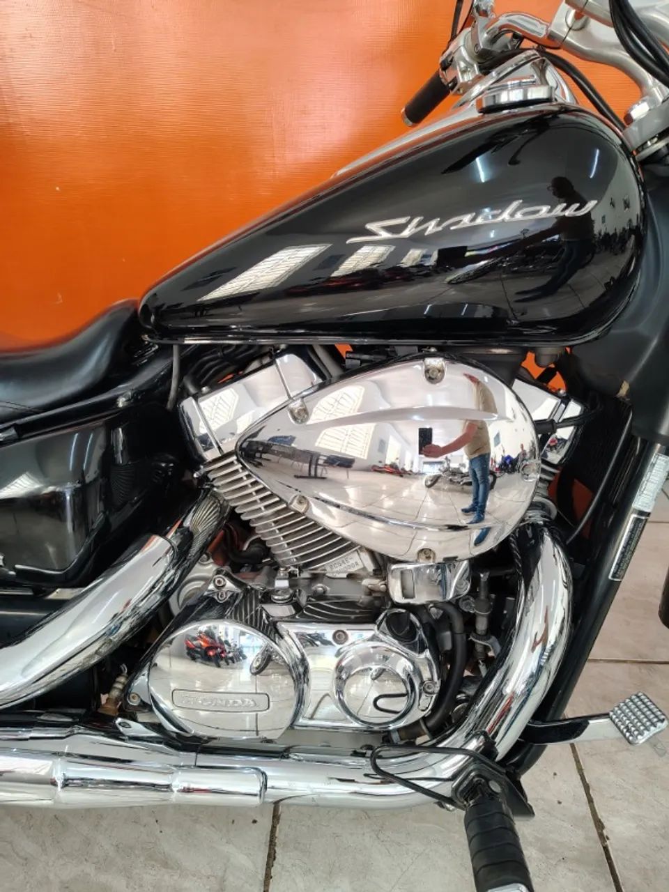 Honda Shadow 750 preta 2012 ( ABS) - Foto 3