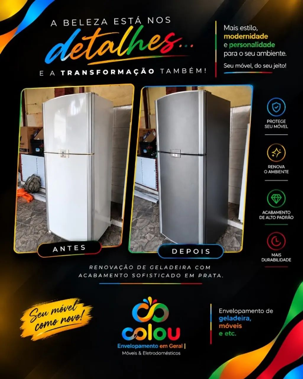 Envelopamento de móveis é eletro 