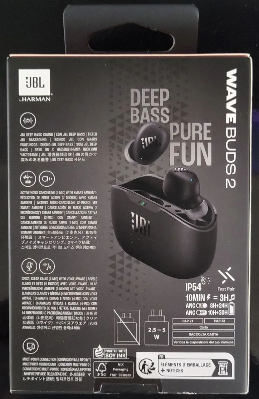 Fone Bluetooth JBL WAVE BUDS 2 ORIGINAL - Foto 2