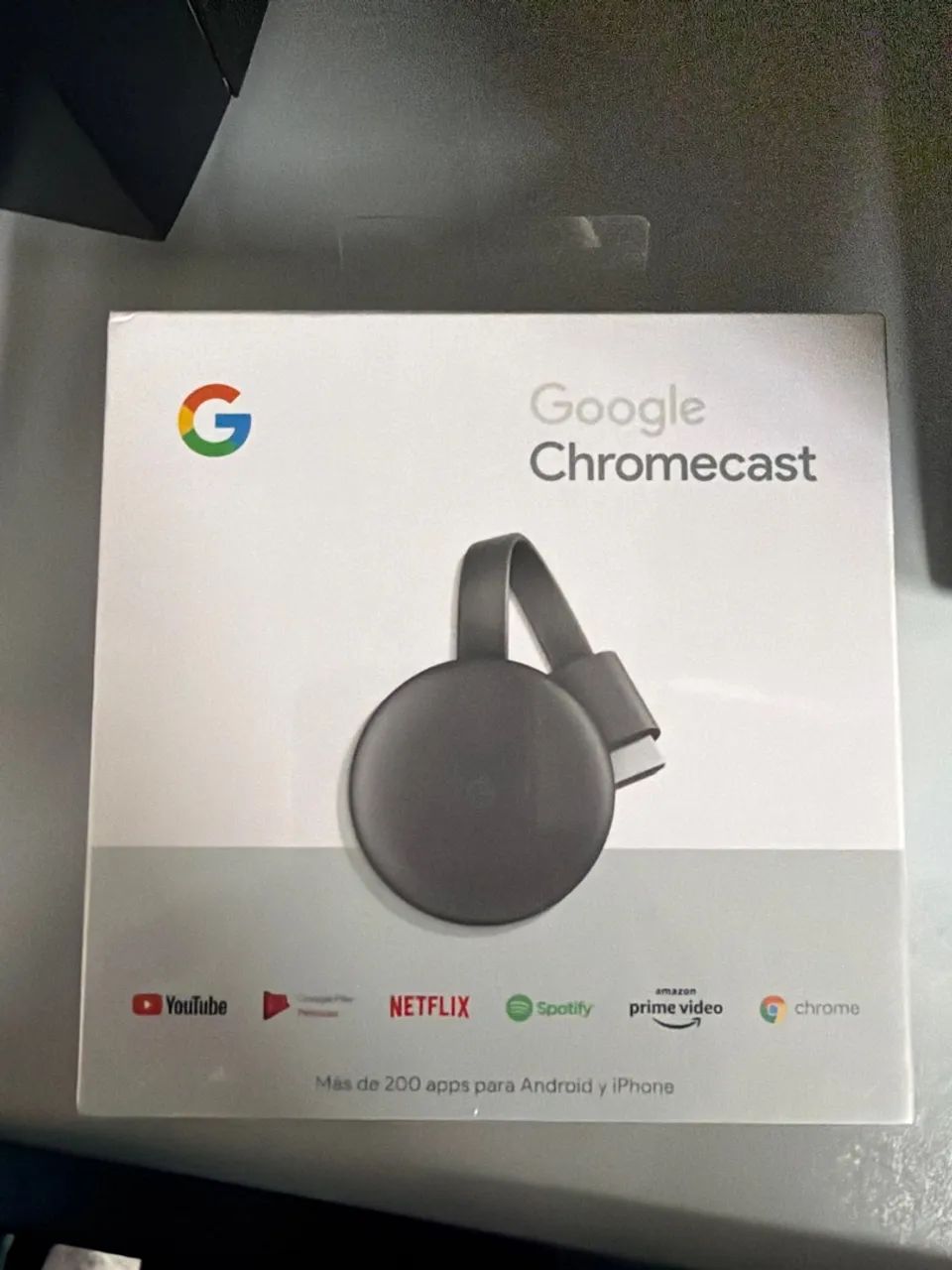 Google Chromecast 3 Geração Full Hd Cor Carvão