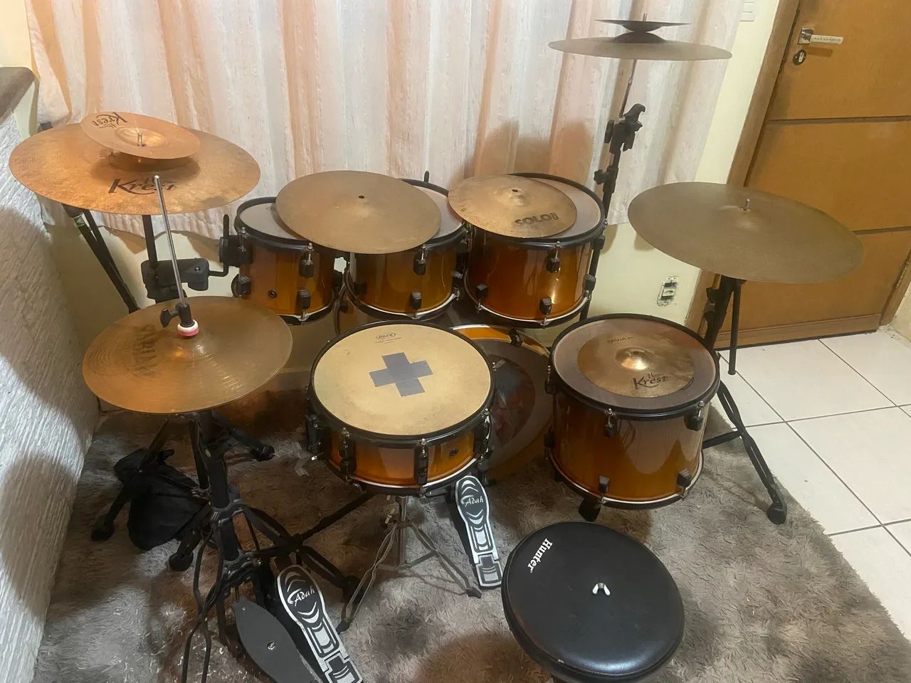 Bateria RMV Crossroad + Pratos + Pedal Duplo - Foto 2