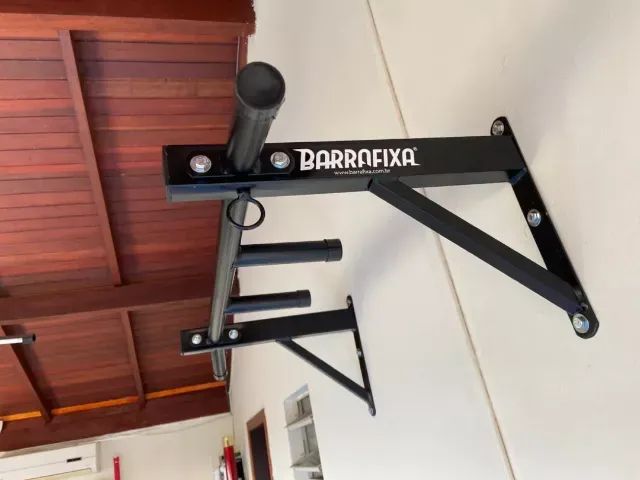 Barra Fixa Parede Musculação Pull-up Pegada Neutra E Aberta - Foto 3