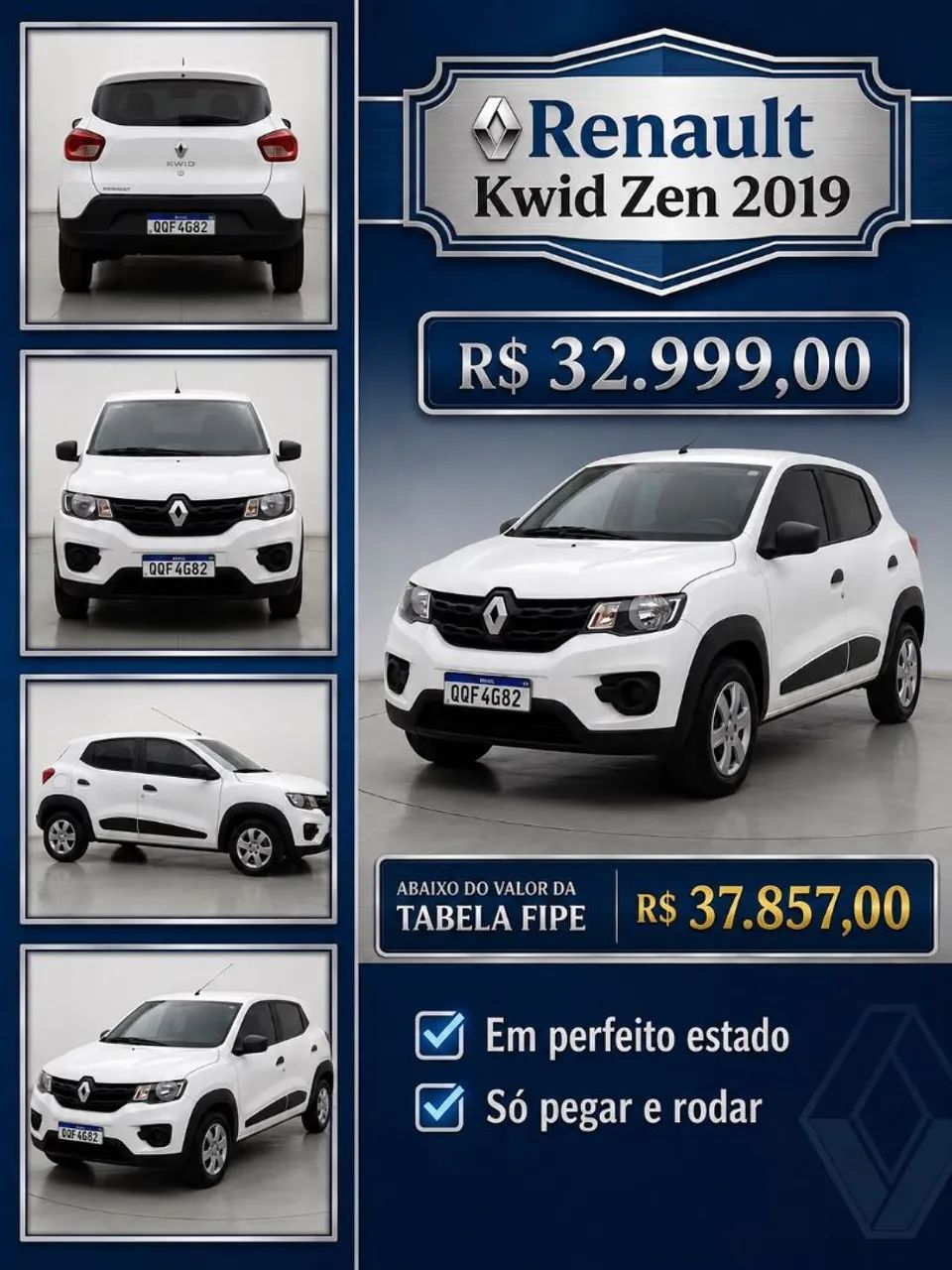 Renault Kwid Zen 1.0 Flex 12V 5P Mec. 2019