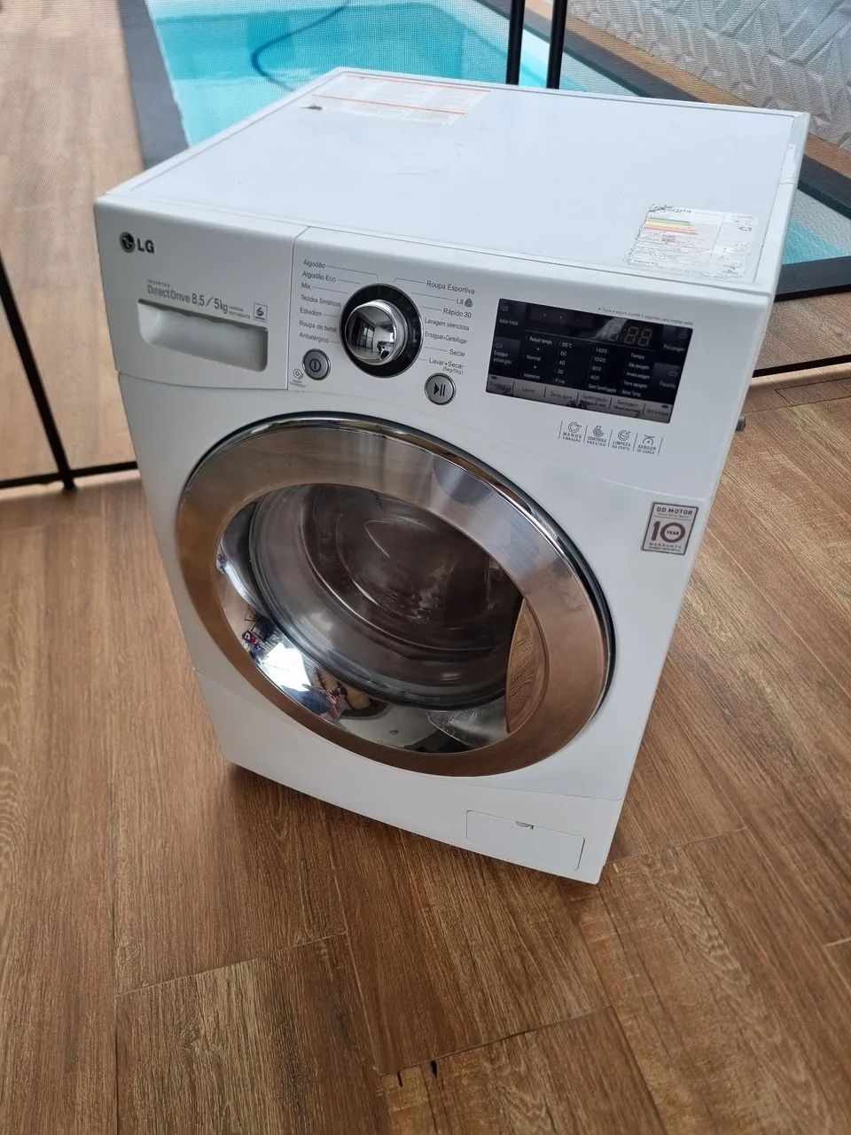 Lava e seca LG 8.5kg inverter touch-screen  - Foto 4
