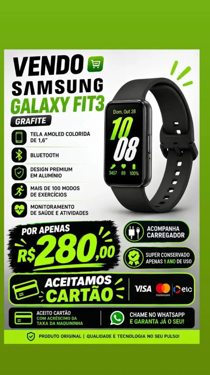 Relogio Samsung Fit 3
