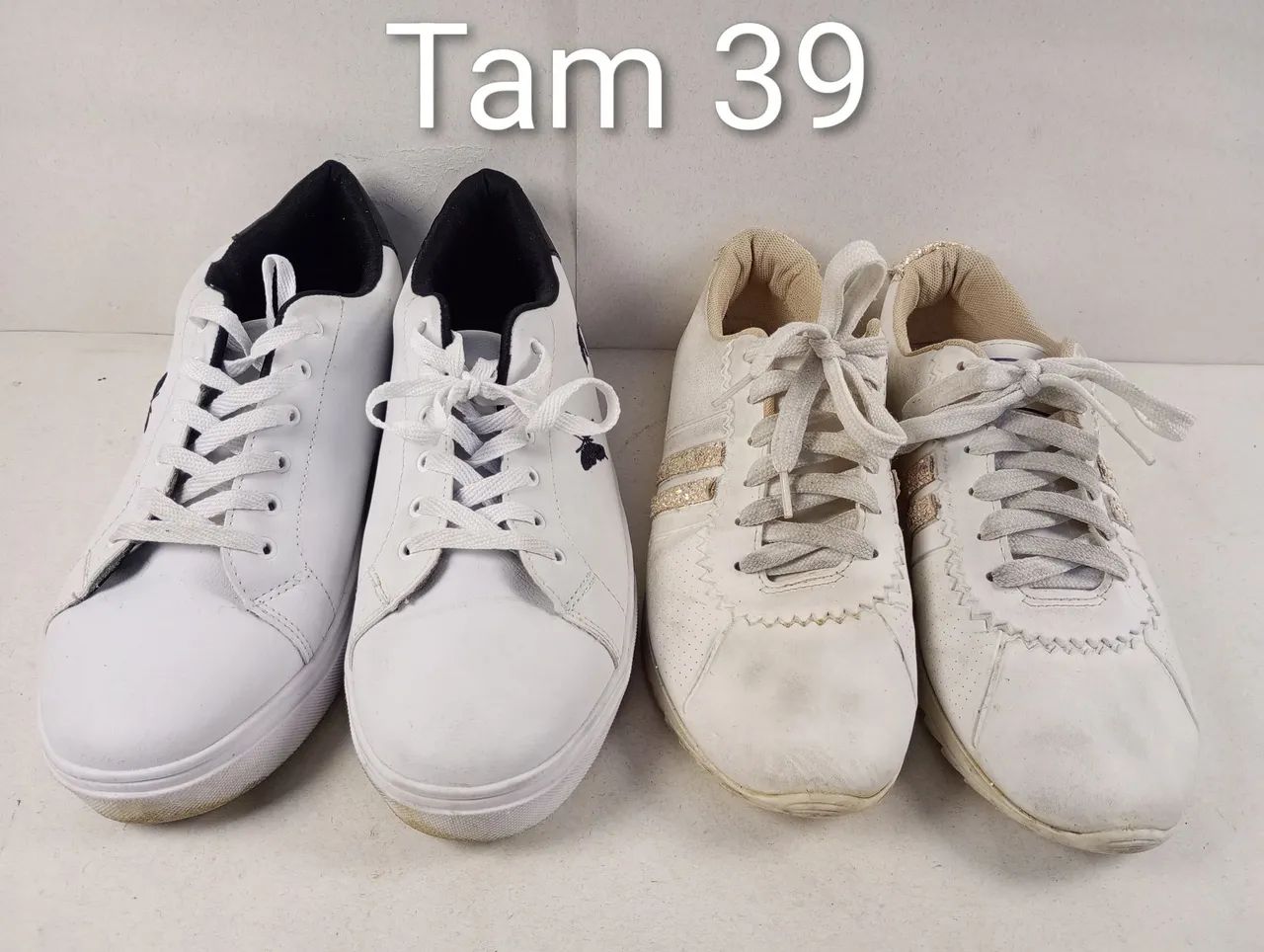 Kit com 2 Tênis Femininos Tam. 39 - Moleca e Style Shoes