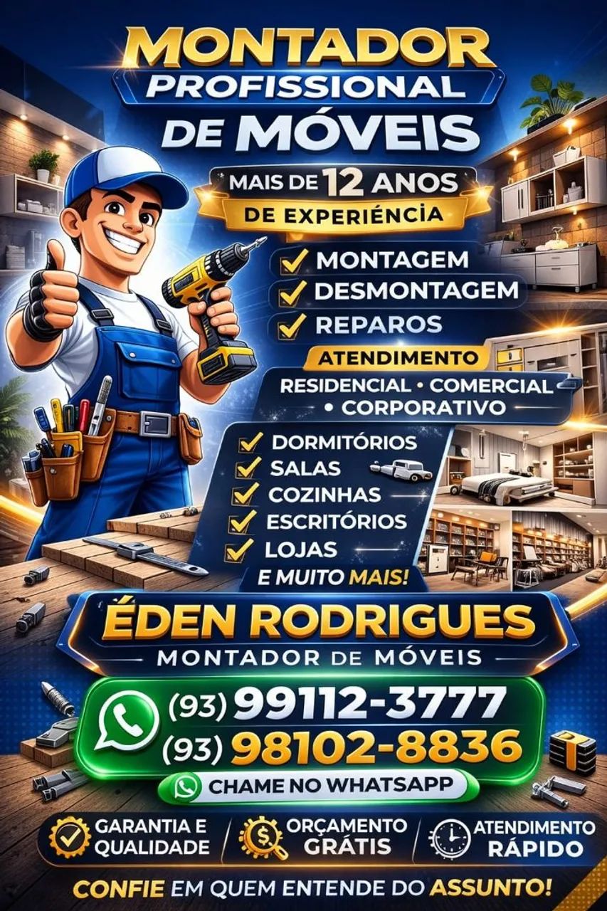 Montador de móveis profissional 