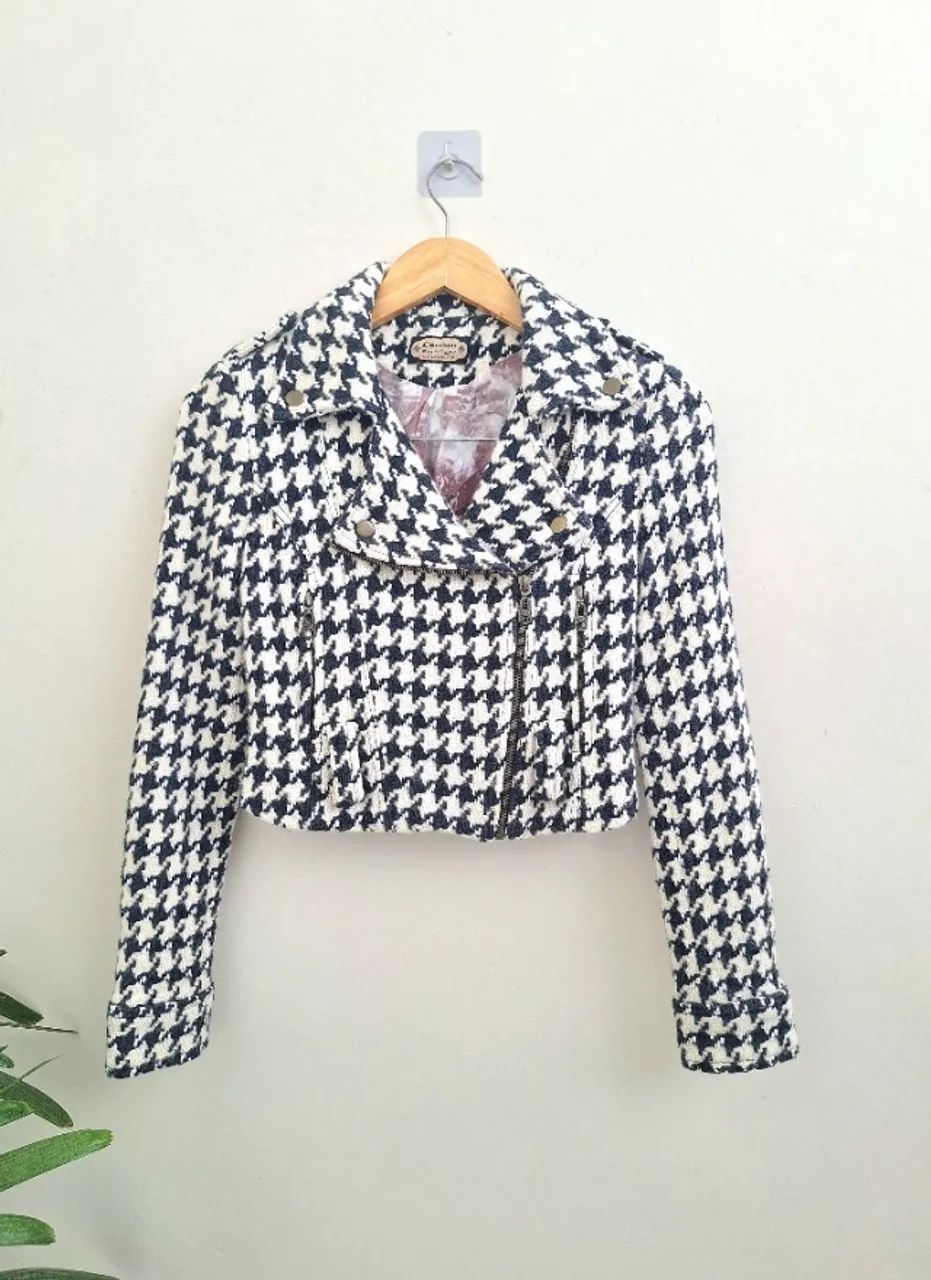 Jaqueta de lã tweed - Foto 5