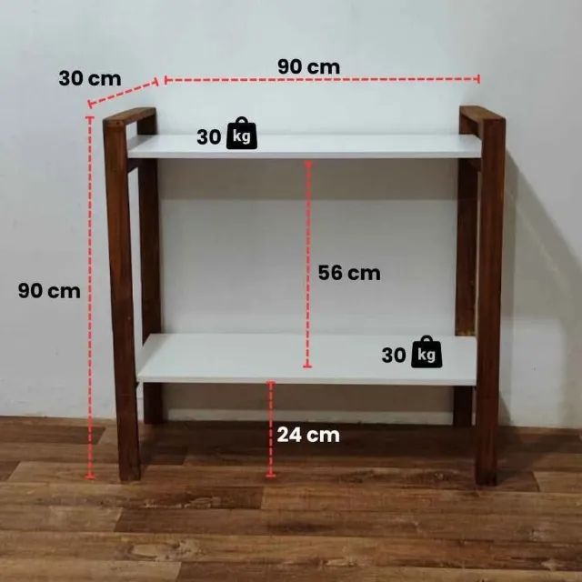 Estante 2 Prateleiras em MDF Novo Fabricamos - Foto 4