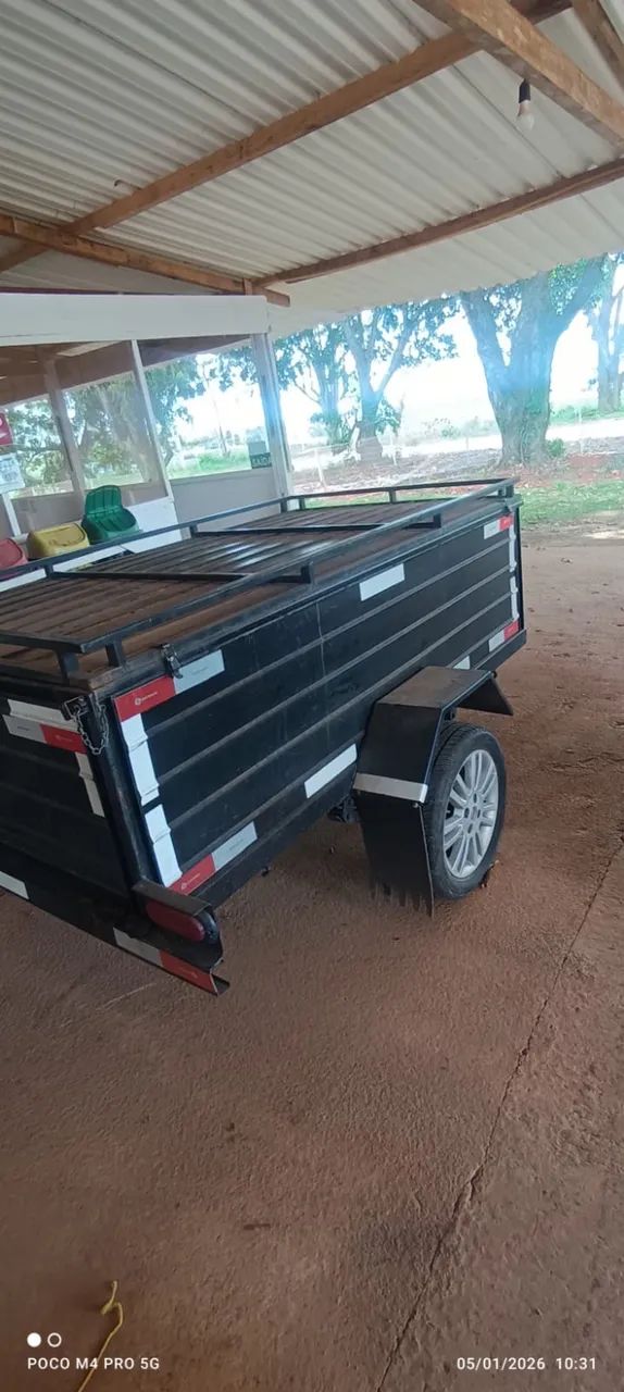 Carretinha Baú Nova (Nunca Usada) - 1,15 x 2,10 m | 50 cm Altura - Foto 2