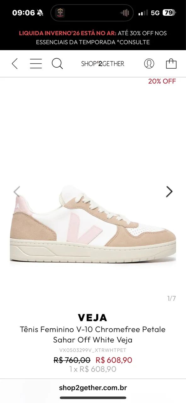 Tenis Vert Rosa 