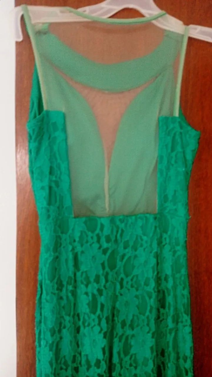 Vestido sereia verde - Foto 2