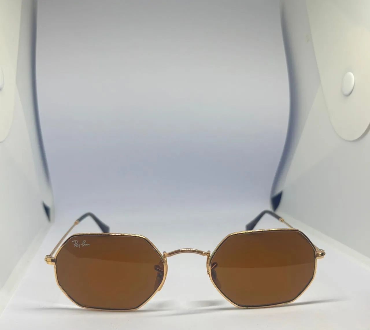 Óculos de sol Ray-Ban, unisex, octogonal , importado - Foto 2