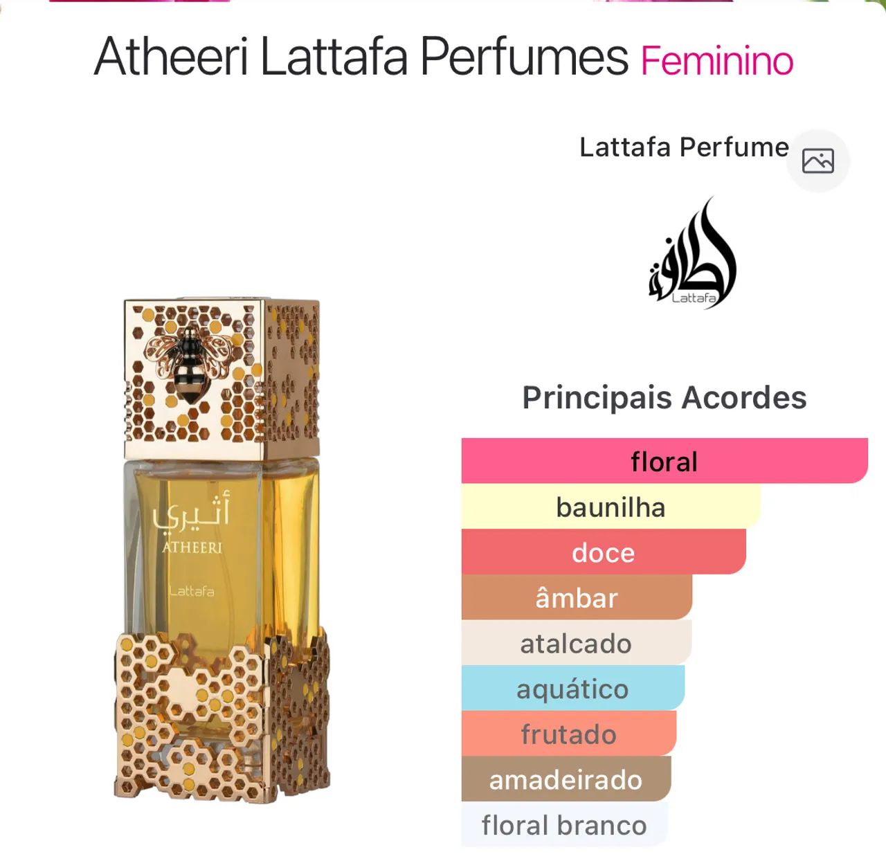 Perfume Atheeri Lattafa 10ml - Foto 2