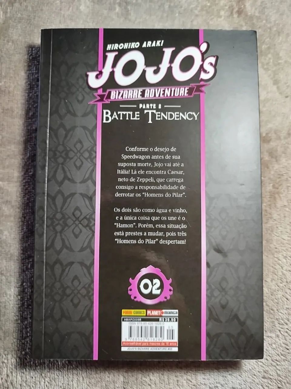 Mangá JoJo Battle Tendency Volume 2 - Foto 3