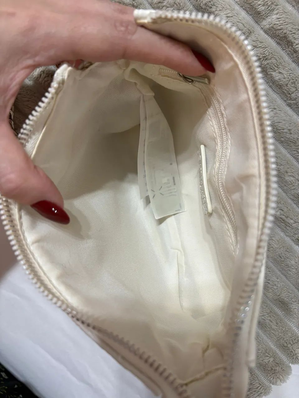 Bolsa branca courino  - Foto 2