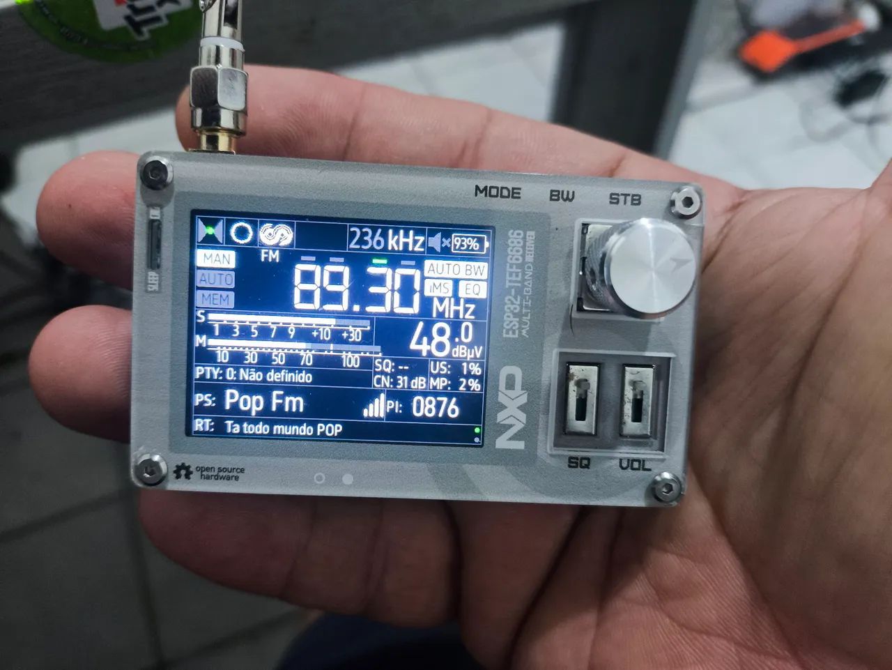 Rádio NXP  ESP32-Tef6686