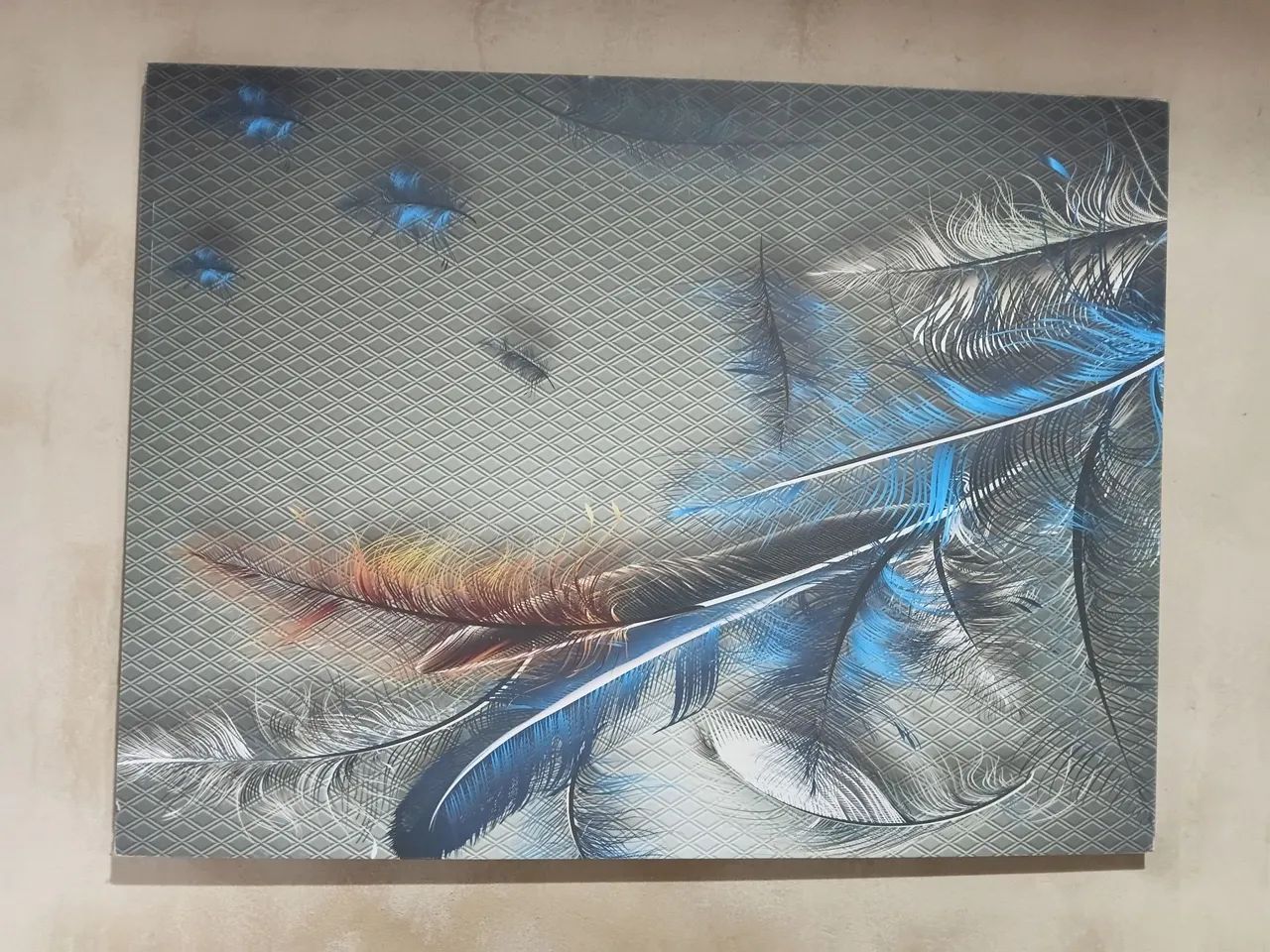 Sofá 3 lugares e quadro lindíssimo de 1.20 - Foto 2